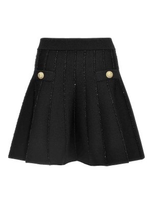 A.P.C. Mini skirt in denim - Black - Women | COGEXF06093LZE