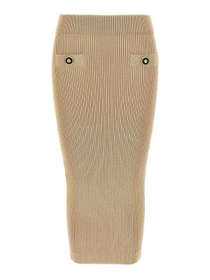 スカート BRUNELLO CUCINELLI Women Mid Skirts ML138G3753C2910 Beige Brunello Cucinelli Belt Skirt - Beige - Women | ML138G3753C2910