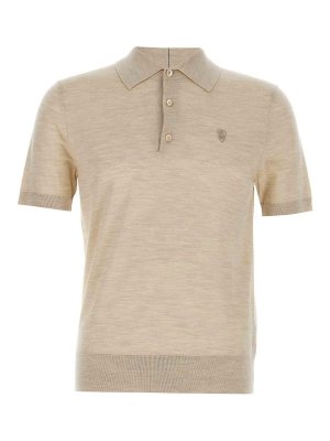 BURBERRY: polo shirts - Wool Polo Shirt
