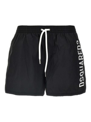 DSQUARED2: Shorts de bain - Short De Bain - Noir