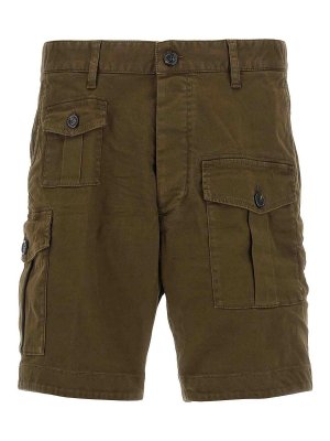 DSQUARED2: Hosen Shorts - Shorts - Grün