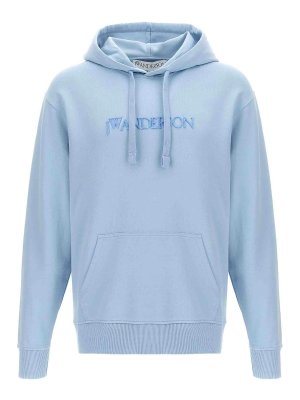 J.W. Anderson Embroidery Hoodie - Grey - Men | JW0214PG1632907