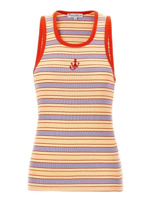 J.W. ANDERSON: Tops & Tank tops - Logo Ribbed Tank Top