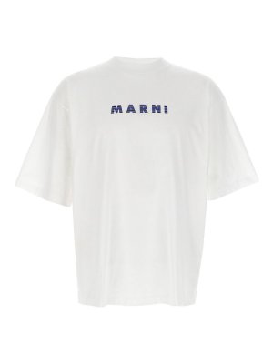 Marni: t-shirts - Logo T-Shirt