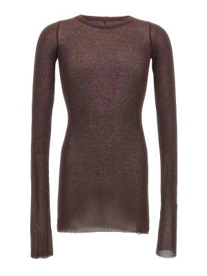 RICK OWENS: Tシャツ - Tシャツ - ブラウン