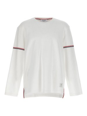 THOM BROWNE: Tシャツ - Tシャツ - 白