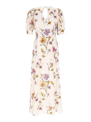 TWINSET: Knielange Kleider - Knielanges Kleid - Weiß