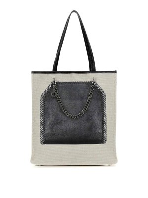 STELLA McCARTNEY: totes bags - Trompe Loeil Print On Shopping Bag