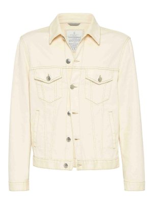 BRUNELLO CUCINELLI: Casualjacken - Casualjacke - Creme