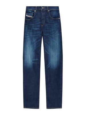 DIESEL: Jeans à jambe droite - Jean Droit - Foncé Délavé
