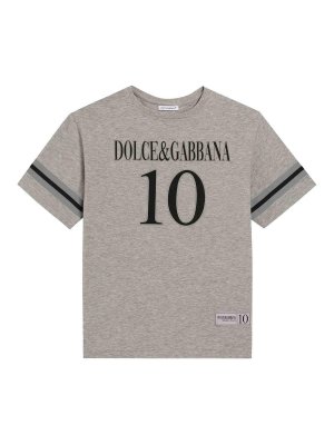 Dolce & Gabbana Jr: T-shirts - T-Shirt - Gris