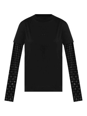 Tシャツ・カットソー DSQUARED2 Woman T-Shirt Black S75GD0471D20020 962X Cool Fit Logo Patch T-Shirt