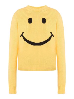 MOSCHINO: U-Boot-Ausschnitt - U-Boot-Pullover - Gelb