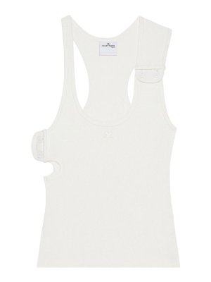 Courreges: Top e canotte - Canotta a doppio secchiello