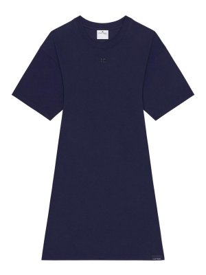 Courreges: Vestidos cortos - Vestido Corto - Azul