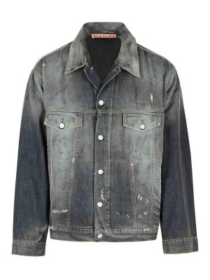 Acne Studios: casual jackets - Grey Denim Jacket