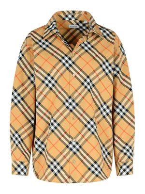 BURBERRY: shirts - Beige Cotton Shirt