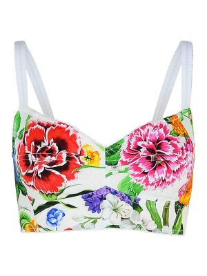 DOLCE & GABBANA: Tops & Tank tops - White Cotton Blend Top