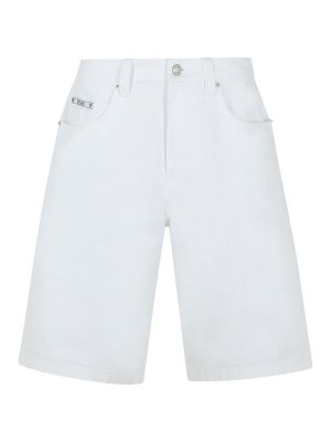 MOSCHINO: Trousers Shorts - White Cotton Bermuda Shorts