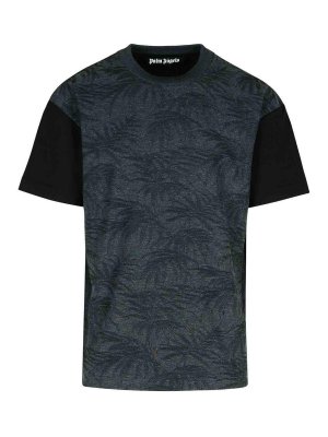 Tシャツ・カットソー VERSACE Men T Shirts 10133021A13401 2B510 Black Versace Black Cotton T-Shirt - Black - Men | 10133021A134012B510
