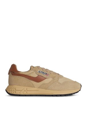 AUTRY: trainers - Reelwind Beige Suede Sneakers