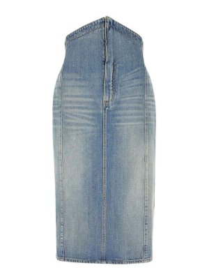 スカート DOLCE&GABBANA DENIM MIDI SKIRT DOLCE&GABBANA Denim midi skirt | NET-A-PORTER