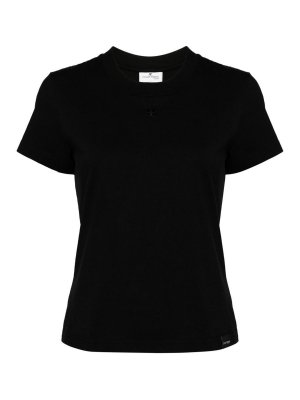 Tシャツ・カットソー VIVIENNE WESTWOOD Woman T-Shirt Black 3G010017J001MGOD Vivienne Westwood - Cotton crew-neck T-shirt black - The Corner