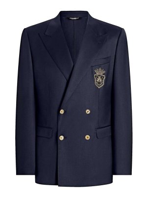 DOLCE & GABBANA: Blazer - Blazer - Azul