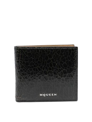 ALEXANDER MCQUEEN: Portemonnaies und Geldbörsen - Portemonnaie - Schwarz