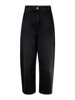 STUDIO NICHOLSON: casual trousers - Denim - Wide Crop Pant