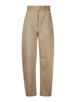 STUDIO NICHOLSON: pantaloni shorts - Pantaloni a gamba tonda con cintura