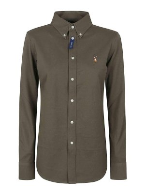 POLO RALPH LAUREN: shirts - Ls Knt Ox St-Long Sleeve-Button Front Shirt