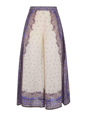 ZIMMERMANN: casual trousers - Maxine Wide Leg Cropped Pant