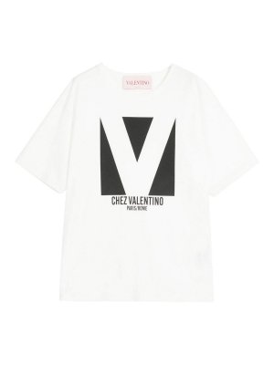 VALENTINO: Tシャツ - Tシャツ - クリーム