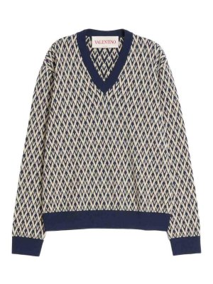 VALENTINO: v necks - Toute La V Sweater