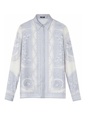 VERSACE: shirts - Coupe Des Dieux Barocco Foulard Formal Shirt