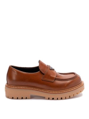 PRADA: Loafers & Slippers - St Moritz Leather Loafers