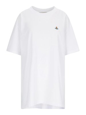 Tシャツ・カットソー VIVIENNEWESTWOOD Black Oversized T-Shirt 3G010036 J001M N401 Black Oversized T-shirt by Vivienne Westwood on Sale