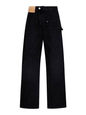 J.W. ANDERSON: bootcut jeans - Twisted Leg Workwear Jeans