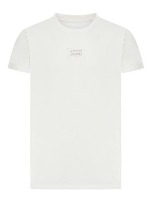Maison Margiela: T-shirts - T-Shirt - Weiß