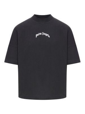 Palm Angels: T-shirts - T-Shirt - Schwarz