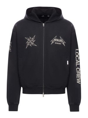 パーカー・フーディ Off-White SPRAY ARROW SKATE HOODIE (OMBB085S25FLE00I 1001) Black Spray Arrow Skate Hoodie by Off-White on Sale