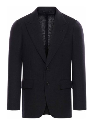 TOM FORD: casual jackets - Shelton Wool And Mohair Jacket