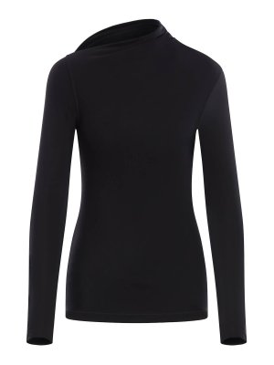 Tシャツ・カットソー PAROSH Women Tops D313080PANTY25013 Black P.A.R.O.S.H. Black Thank Top - Black - Women | D313080PANTY25013