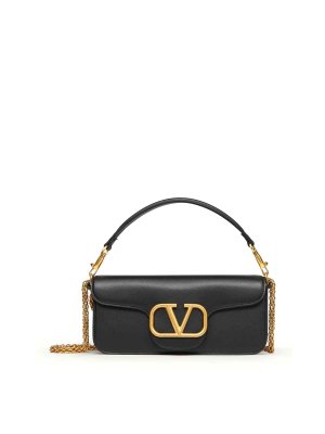 VALENTINO GARAVANI: shoulder bags - Loc Shoulder Bag In Calfskin