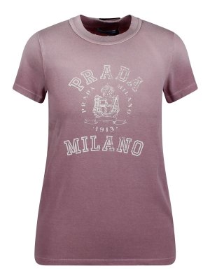 PRADA: t-shirts - Jersey Printed Shirt