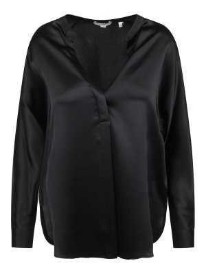 Tシャツ・カットソー JOSEPH SS24 JOE BLOUSE (JF008400 0010 BLACK) Joe Silk Crepe de Chine Blouse in Black | JOSEPH GB
