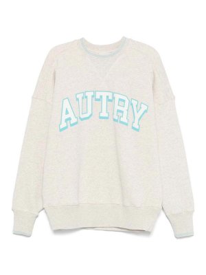AUTRY: Sweatshirts & Sweaters - Blue logo sweatshirt