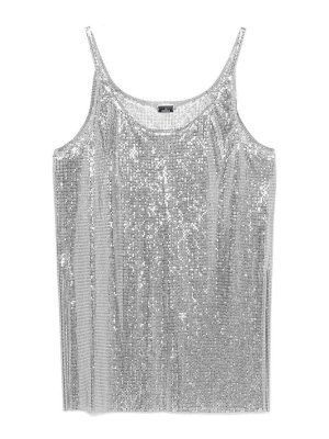 RABANNE: Tops & Tank tops - Silver tank top