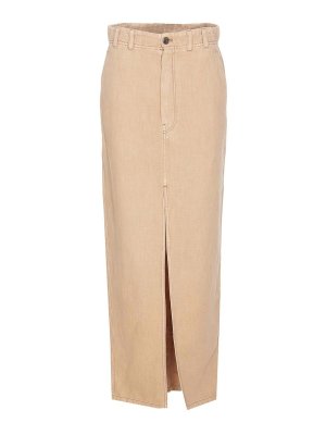 BRUNELLO CUCINELLI: Jupes midi et au genou - Jupe Midi - Beige